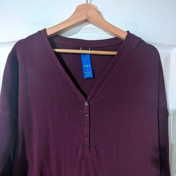 Kit and Ace | Dawn Waffle Lounge Dress In Purple - Picture 6 of 12